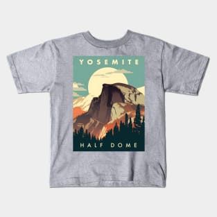 Yosemite National Park Half Dome Kids T-Shirt